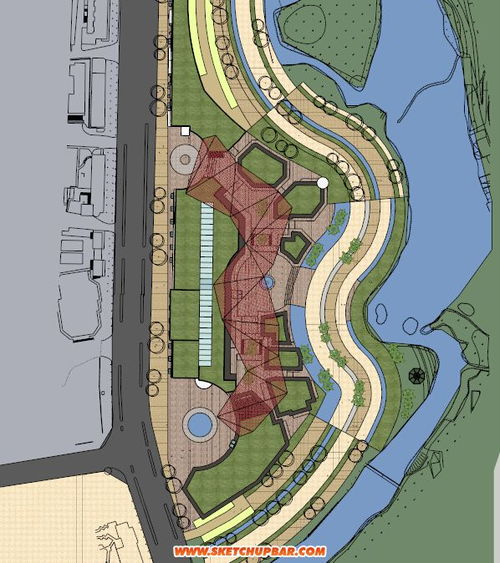 福建厦门商业综合体景观建筑规划设计 SketchUp模型库的应用与本土企业网站建设